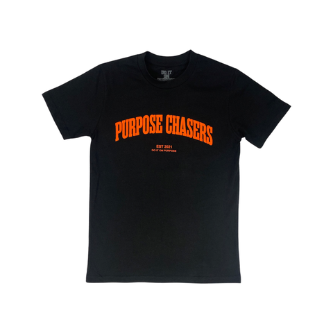 "EST. Tee" Black/Orange