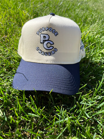 "PC Snapback" - Cream/Navy